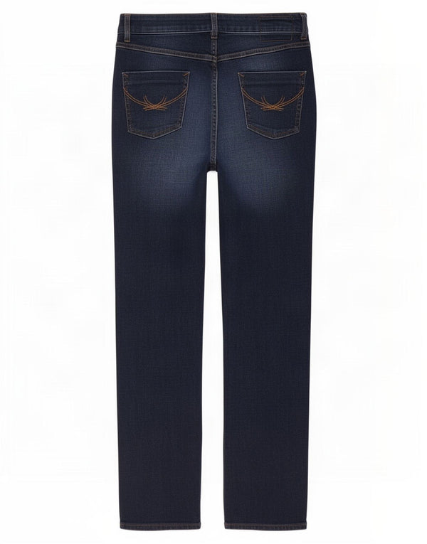 Jeans dritti da donna Marks & Spencer UK 12 medio W30 L29 blu navy