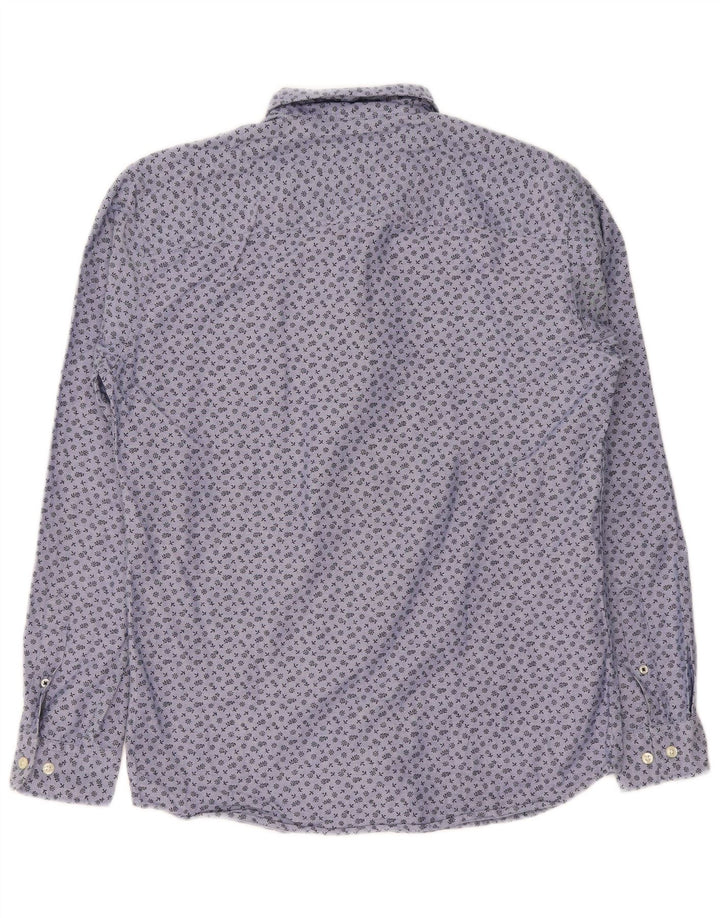 Camicia da uomo Jack & Jones in cotone floreale blu medio