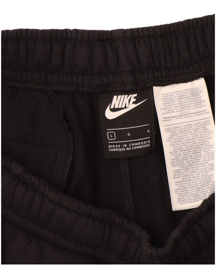 NIKE Pantaloncini sportivi grafici da uomo grandi in cotone nero