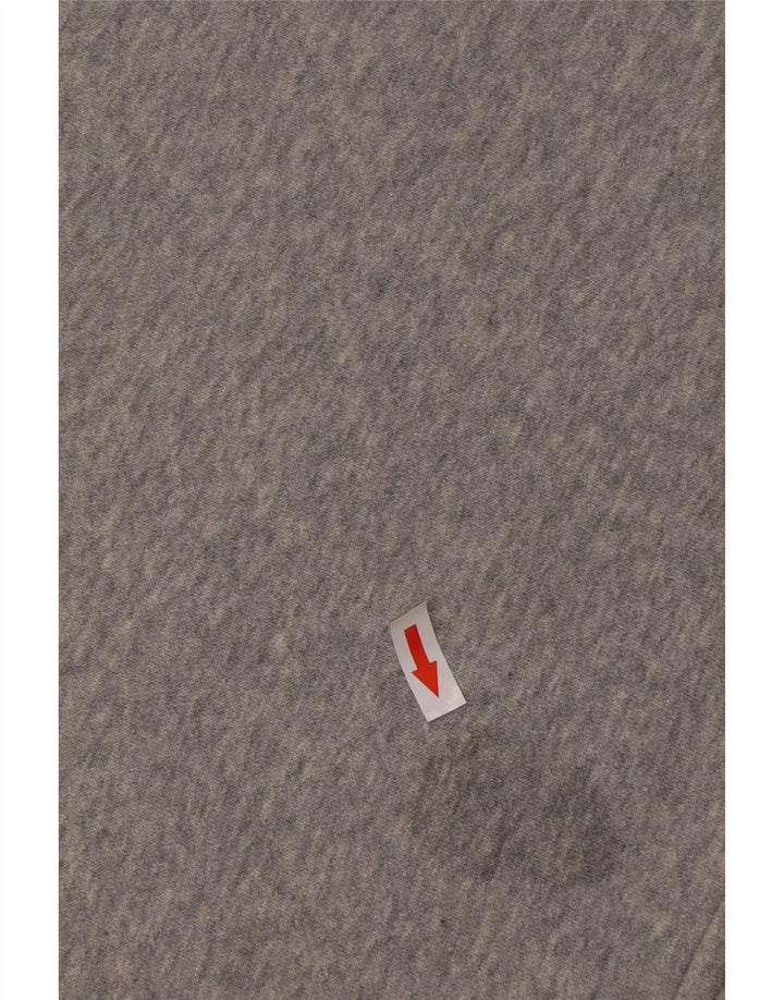 Maglione con cappuccio e vestibilità ampia NIKE da uomo in cotone grigio medio