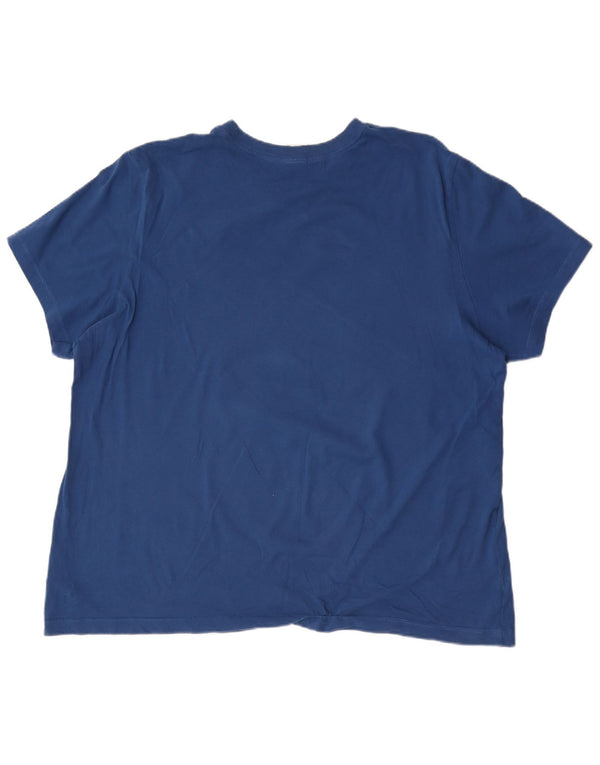 T-shirt grafica da uomo Nike Top 2XL in cotone blu