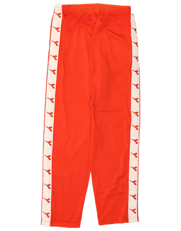 DIADORA Pantaloni da tuta con grafica da uomo UK 40 Medium Red Colourblock