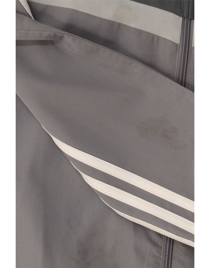 Giacca da tuta Adidas Climalite da ragazzo, 13-14 anni, colore grigio