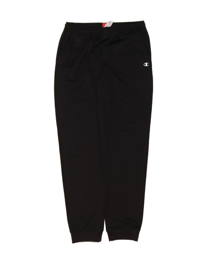 CHAMPION Boys Tracksuit Trousers Joggers 15-16 Years 2XL Black Polyester Vintage Champion and Second-Hand Champion from Messina Hembry 