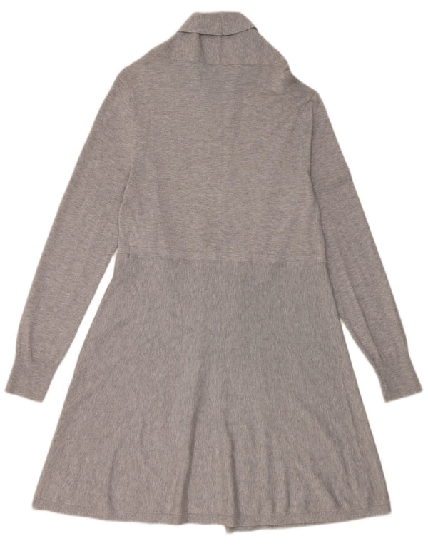 Maglione cardigan aperto lungo da donna Phase Eight UK 14 Viscosa grigio medio