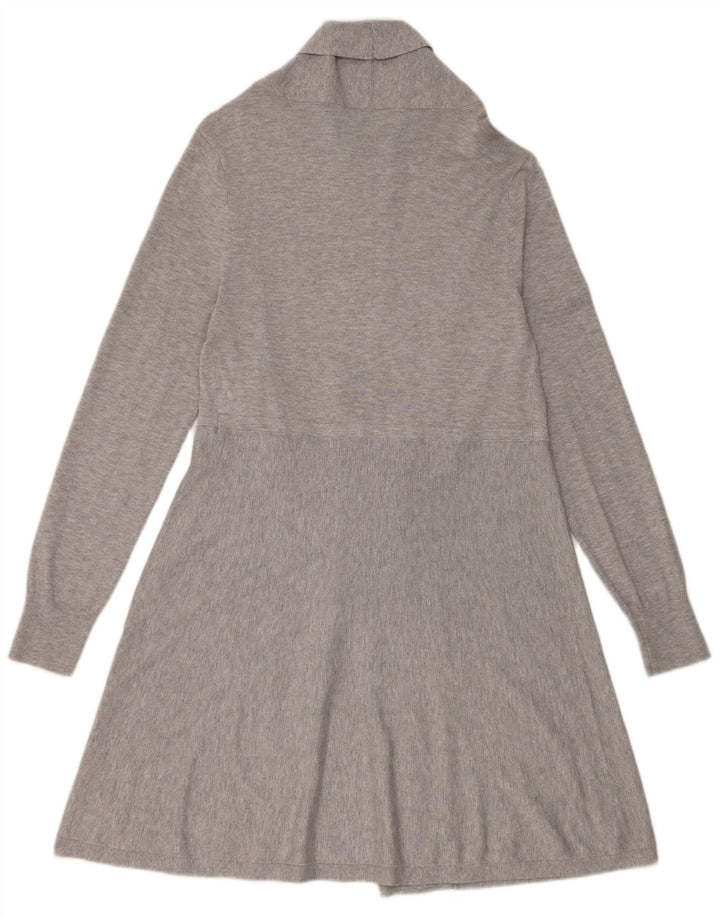Maglione cardigan aperto lungo da donna Phase Eight UK 14 Viscosa grigio medio