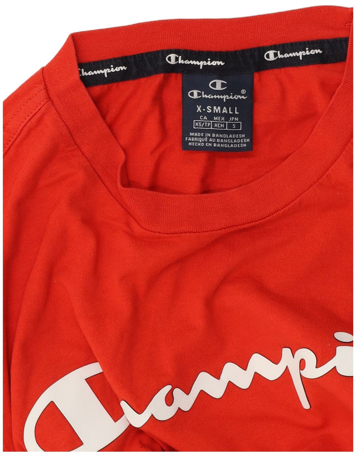 T-shirt grafica da uomo Champion XS rossa