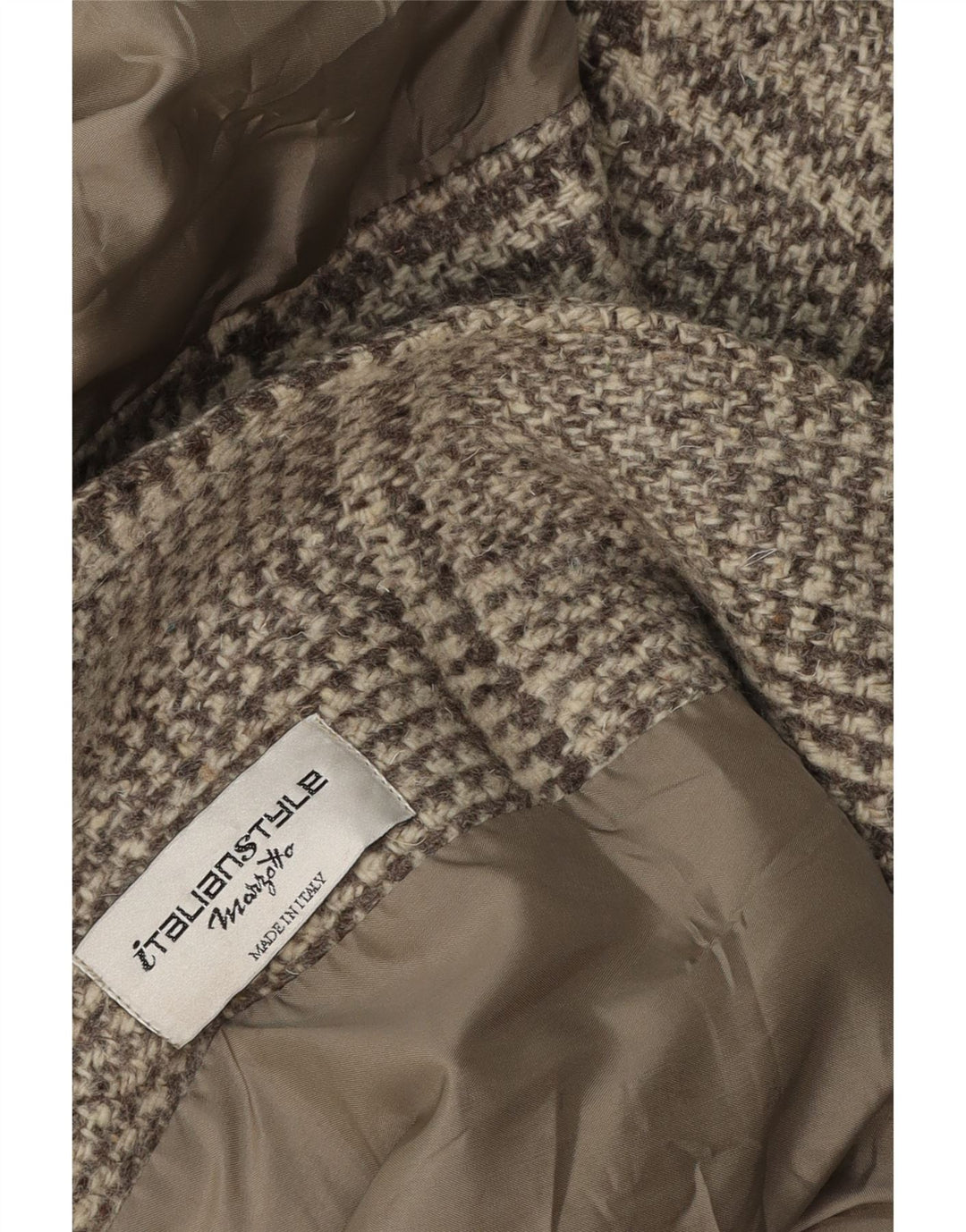 Soprabito oversize da donna vintage UK 16 grande motivo a quadri grigi