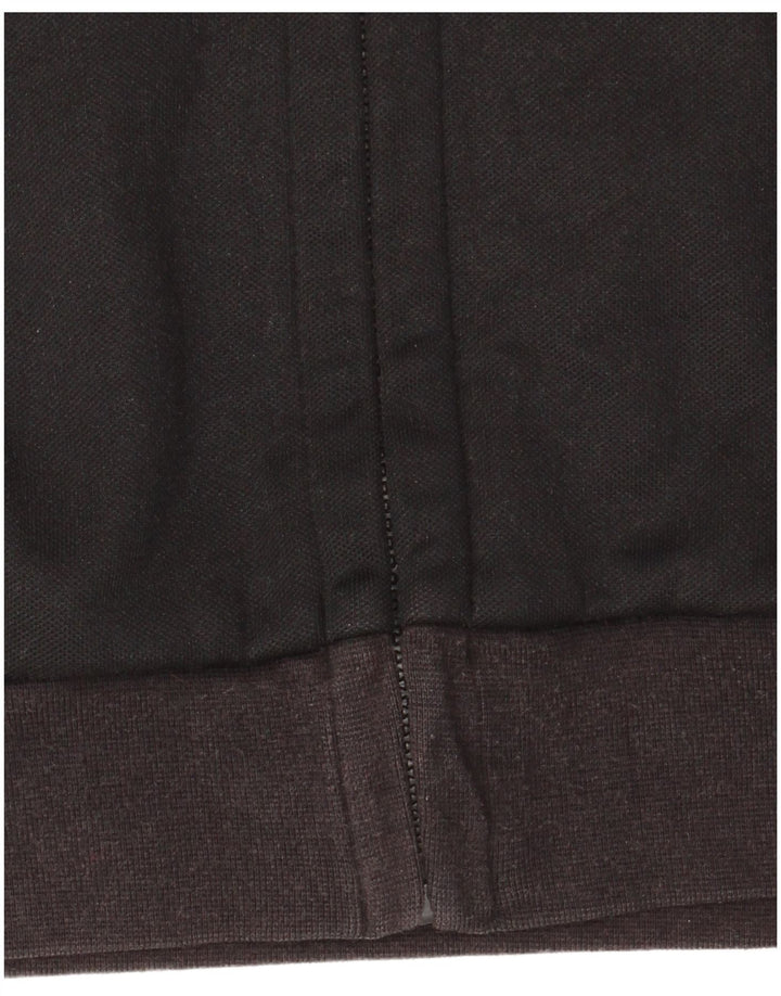 Giacca da ginnastica da uomo Adidas, giacca media, in cotone nero