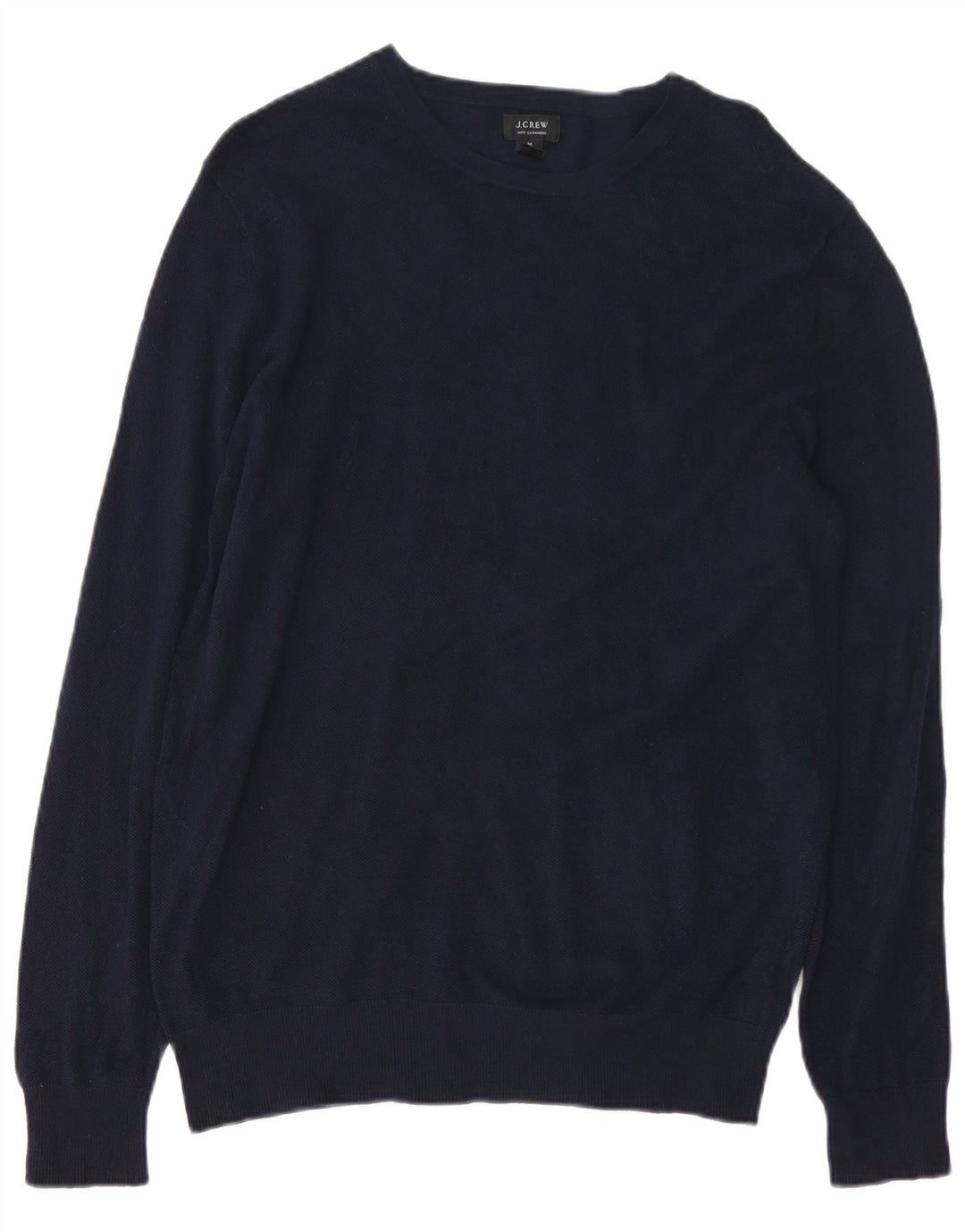 J. CREW Maglione da uomo con scollo a barca in cotone medio blu navy
