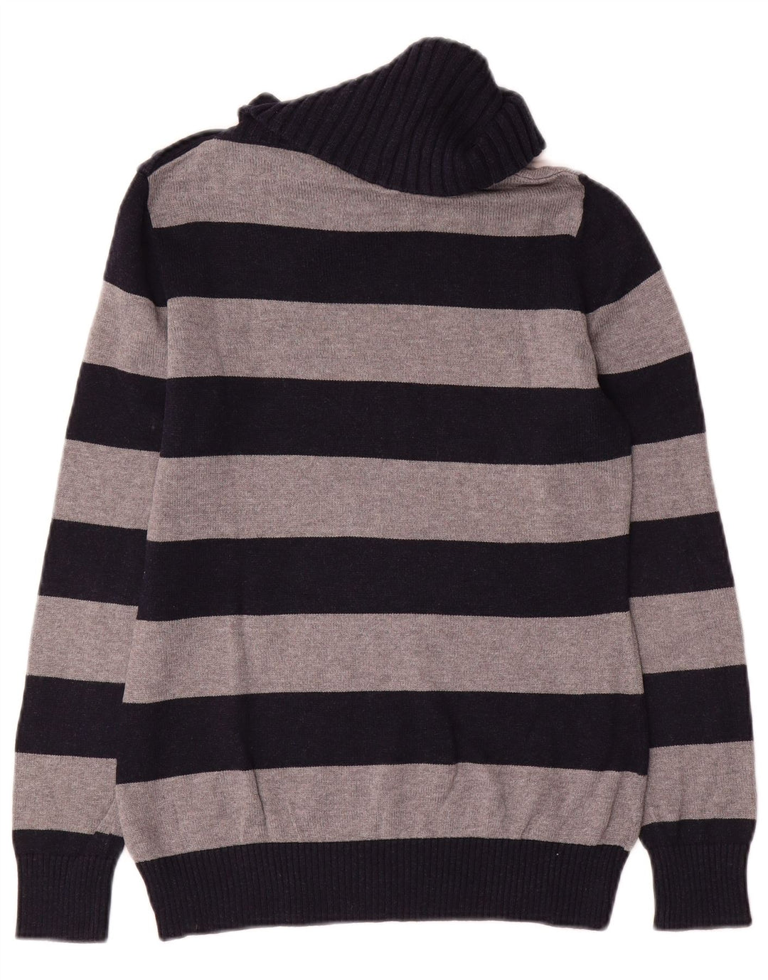 Maglione da donna Massimo Dutti con collo a bottoni, UK 12, blu navy medio