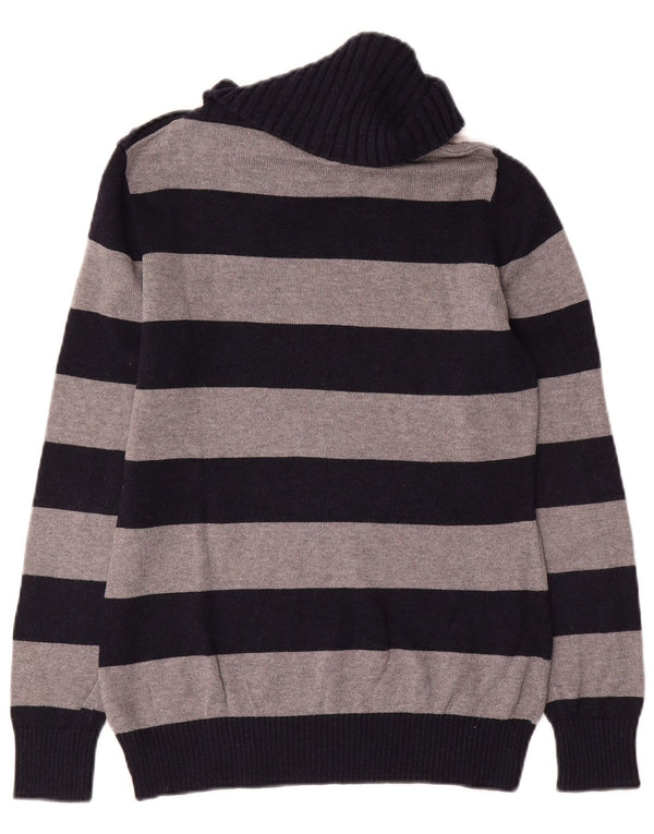 Maglione da donna Massimo Dutti con collo a bottoni, UK 12, blu navy medio