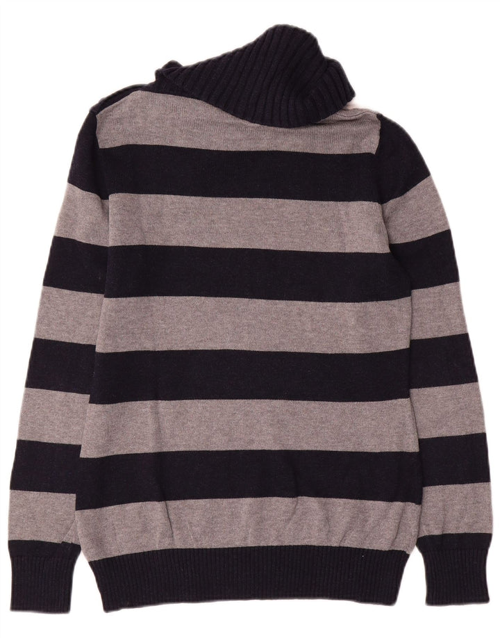 Maglione da donna Massimo Dutti con collo a bottoni, UK 12, blu navy medio