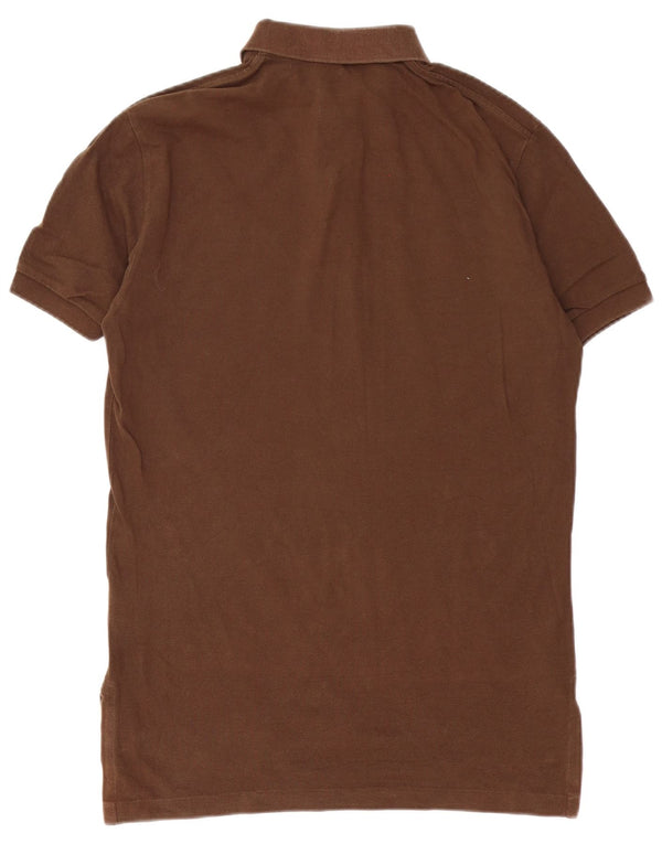 Polo Ralph Lauren da uomo piccola in cotone marrone