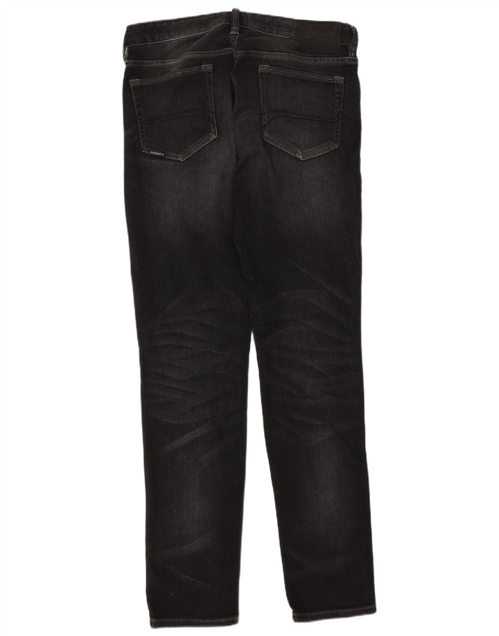 Jeans slim da uomo Superdry W34 L34 cotone nero