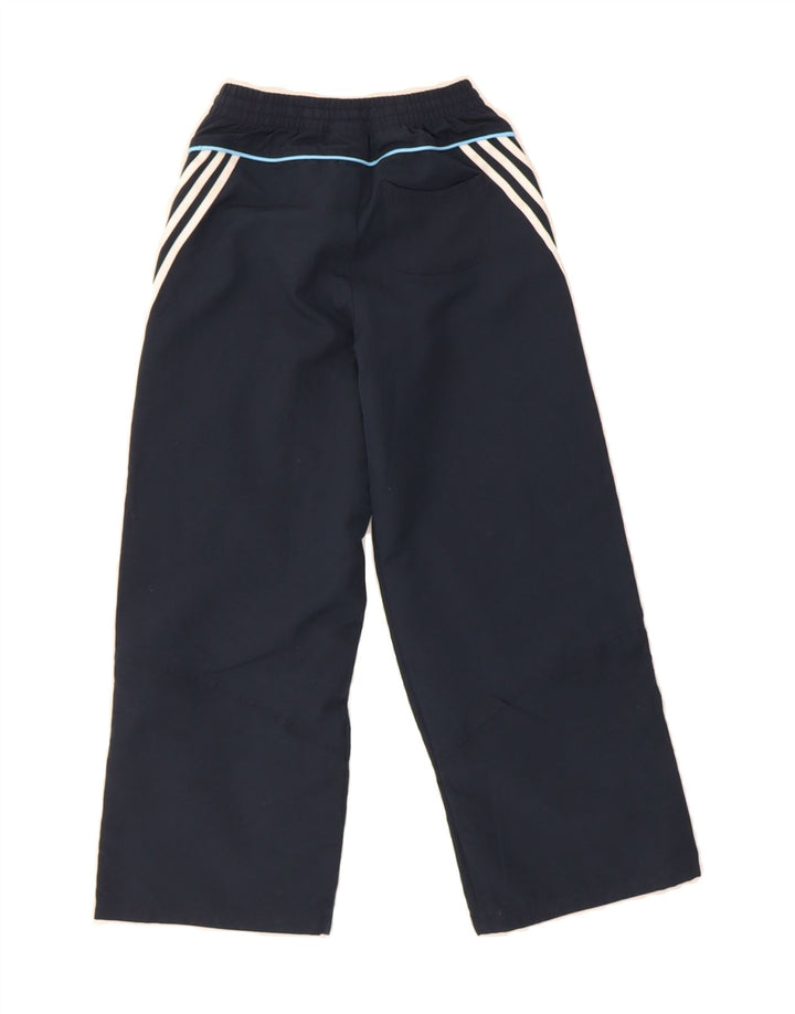 ADIDAS Girls Tracksuit Trousers 5-6 Years Navy Blue Polyester Vintage Adidas and Second-Hand Adidas from Messina Hembry 