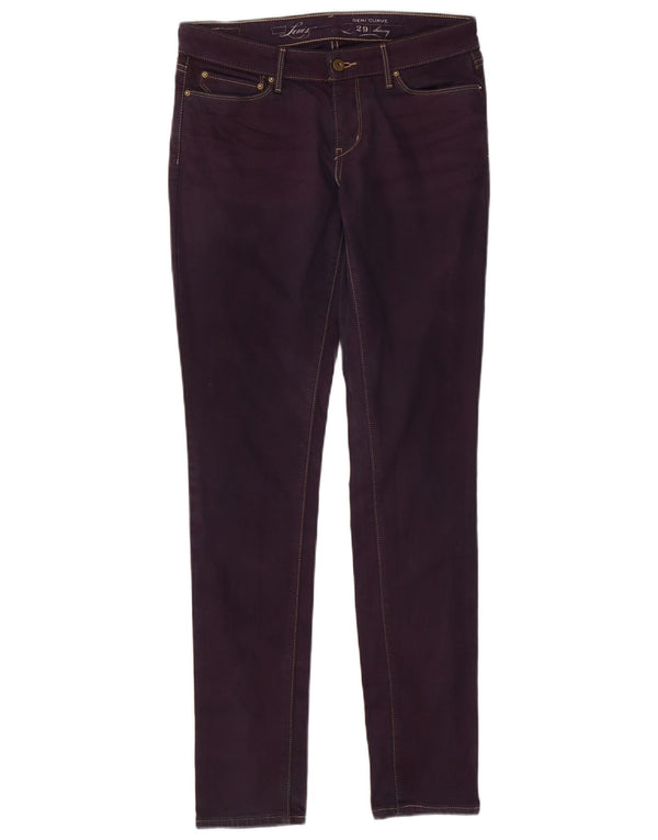 Jeans skinny Demi Curve da donna Levi's W29 L32 cotone viola