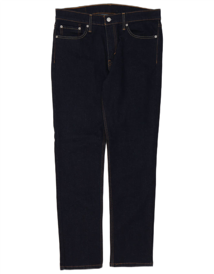 Levi's Uomo 511 Slim Jeans W33 L32 Blu Navy Cotone