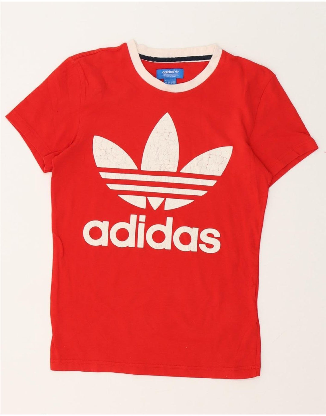 T-shirt grafica da uomo ADIDAS Top piccola rossa in cotone