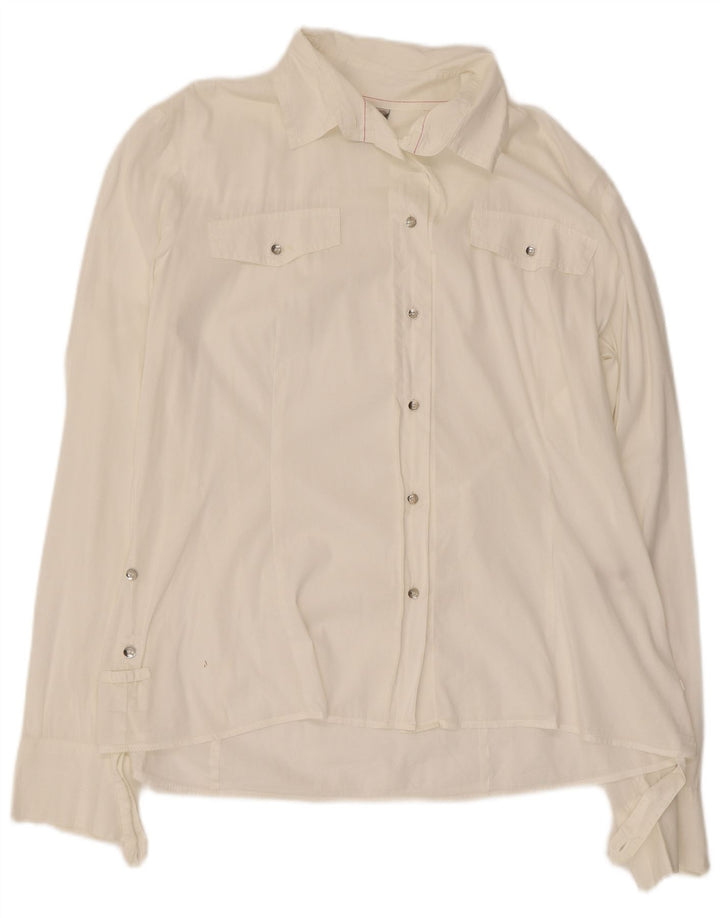 Camicetta da donna Murphy & Nye UK 16 grande cotone bianco