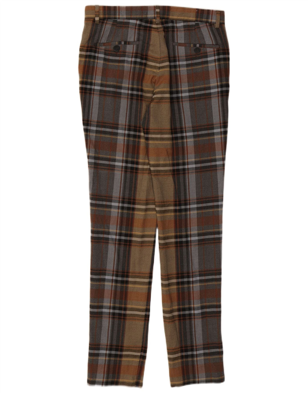 Pantaloni chino slim da uomo Zara EU 40 medi W31 L33 scozzese multicolore