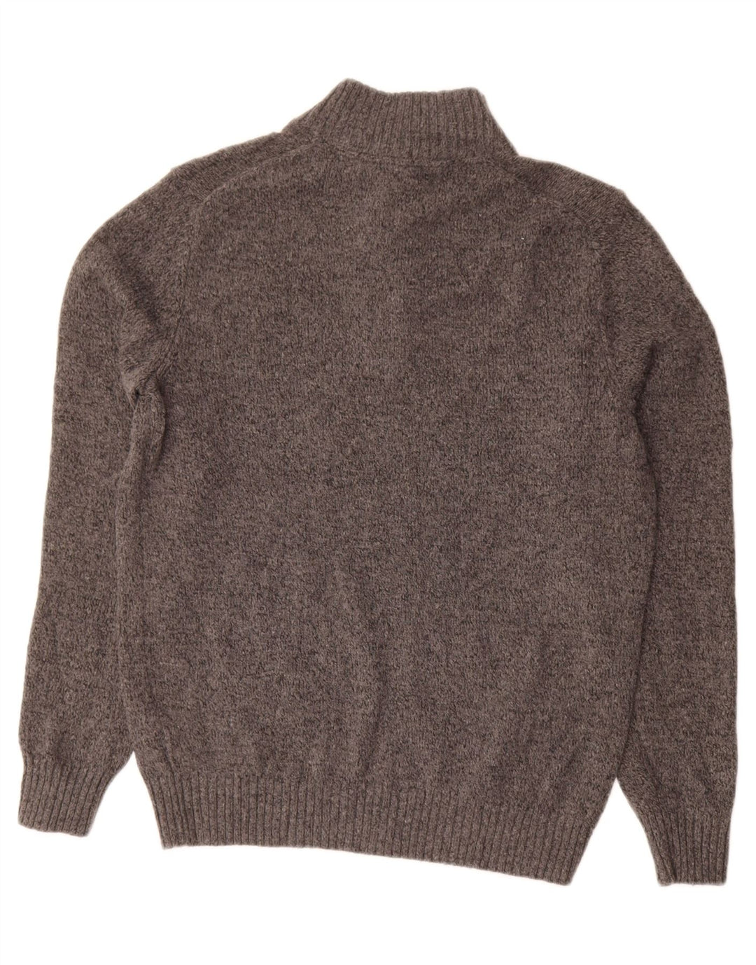 Maglione da uomo Izod con bottoni e collo in acrilico grigio medio
