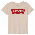 T-shirt grafica da donna Levi's Top UK 10 piccola in cotone bianco