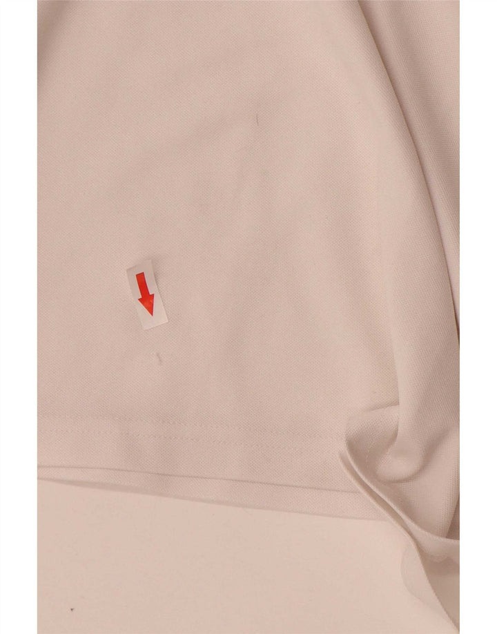 T-shirt Adidas Climalite da uomo Top in poliestere color block bianco medio