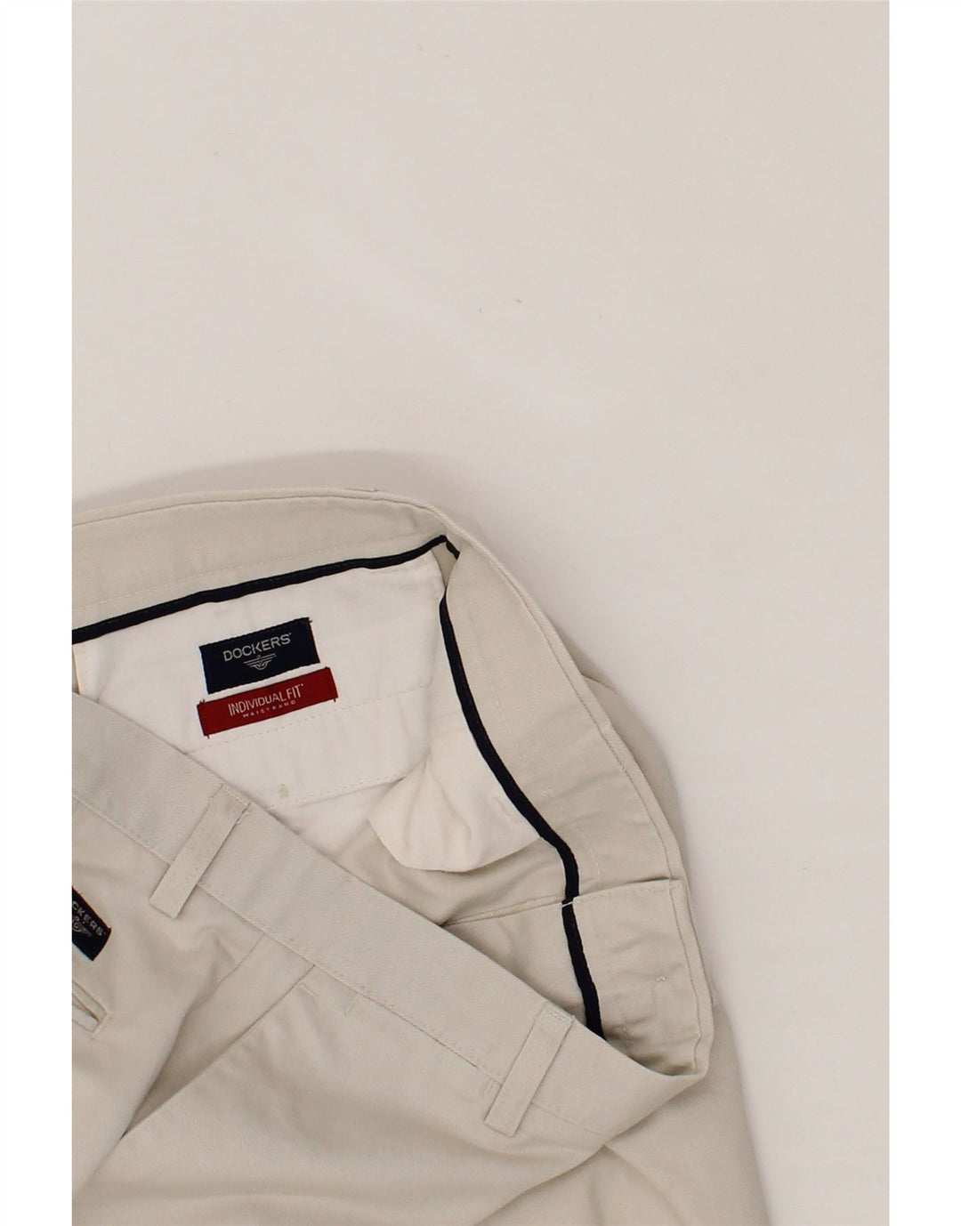DOCKERS Pantaloni chino dritti da uomo W34 L32 Beige
