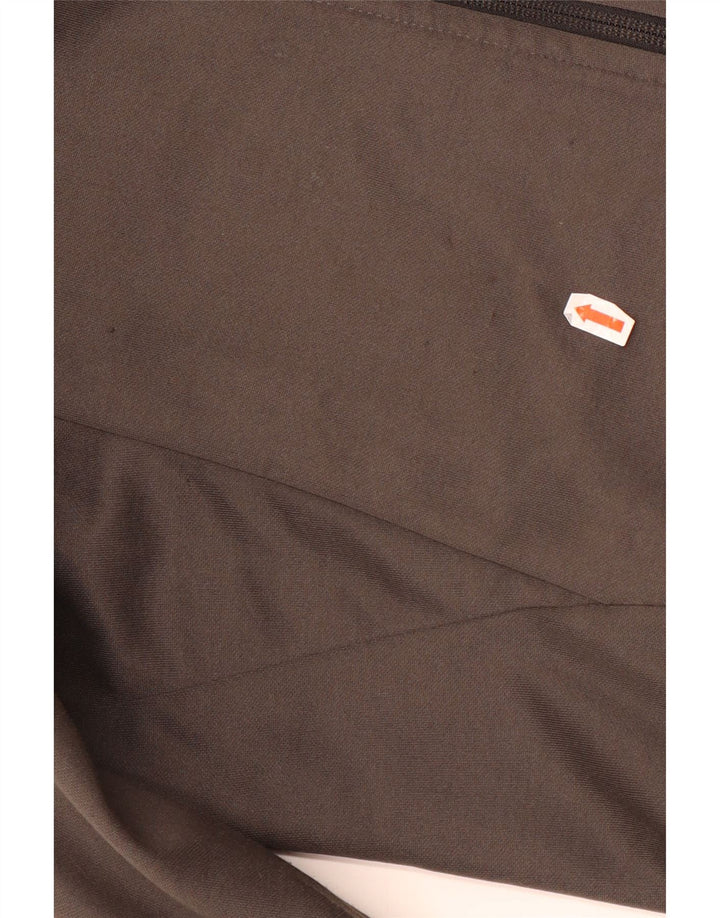 Felpa con cappuccio e zip Nike da uomo, piccola, in cotone color block grigio