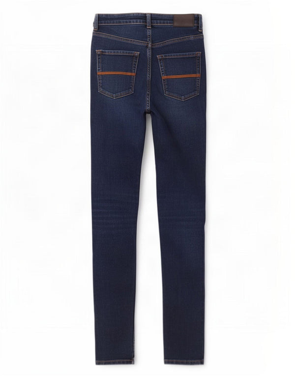 Jeans super skinny da donna a vita alta Jack Wills W27 L30 cotone blu