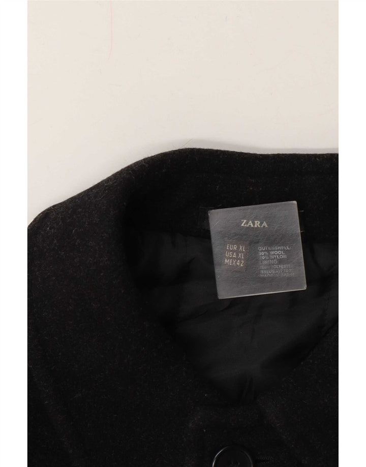 Cappotto Zara da uomo UK 42 XL lana nera
