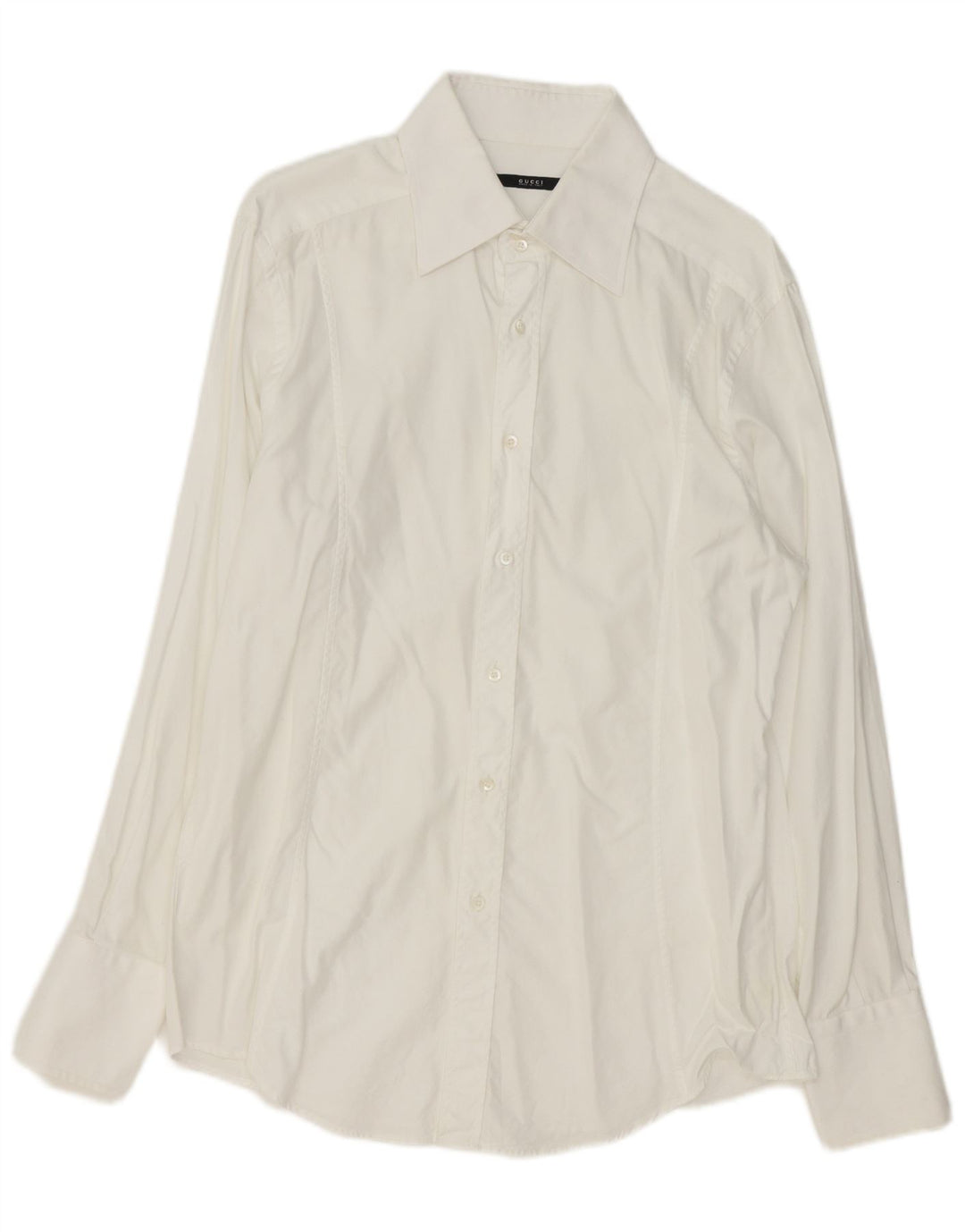 Camicia da uomo Gucci taglia 44 17 1/2 XL cotone bianco