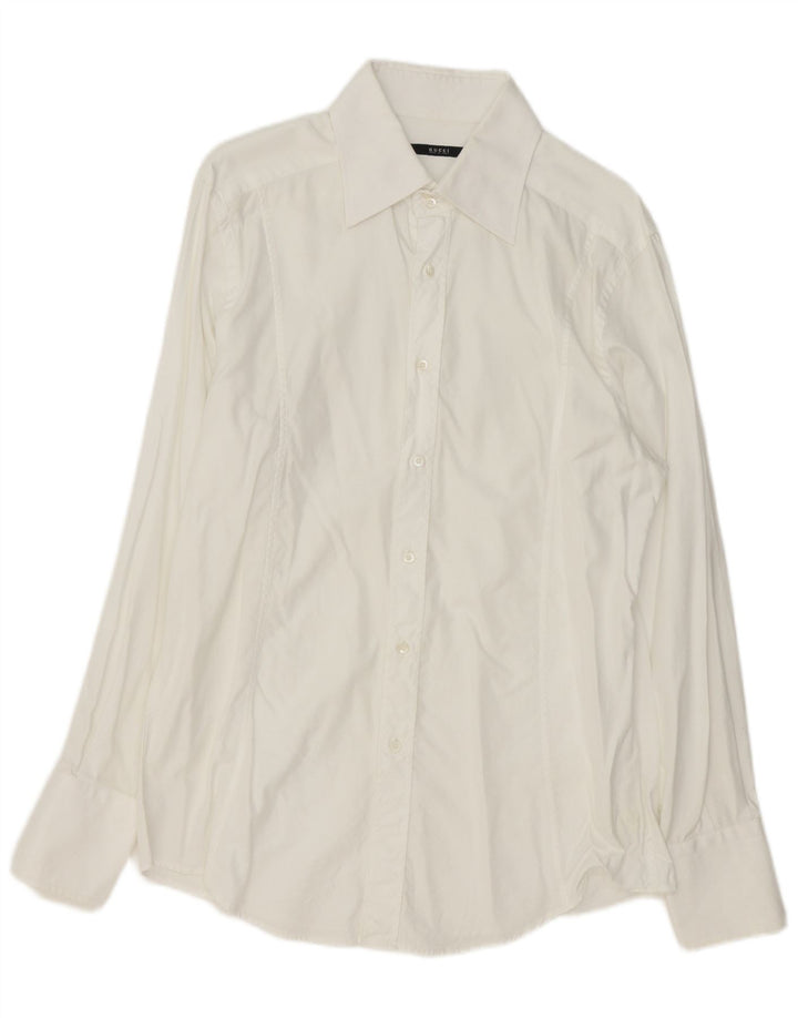 Camicia da uomo Gucci taglia 44 17 1/2 XL cotone bianco