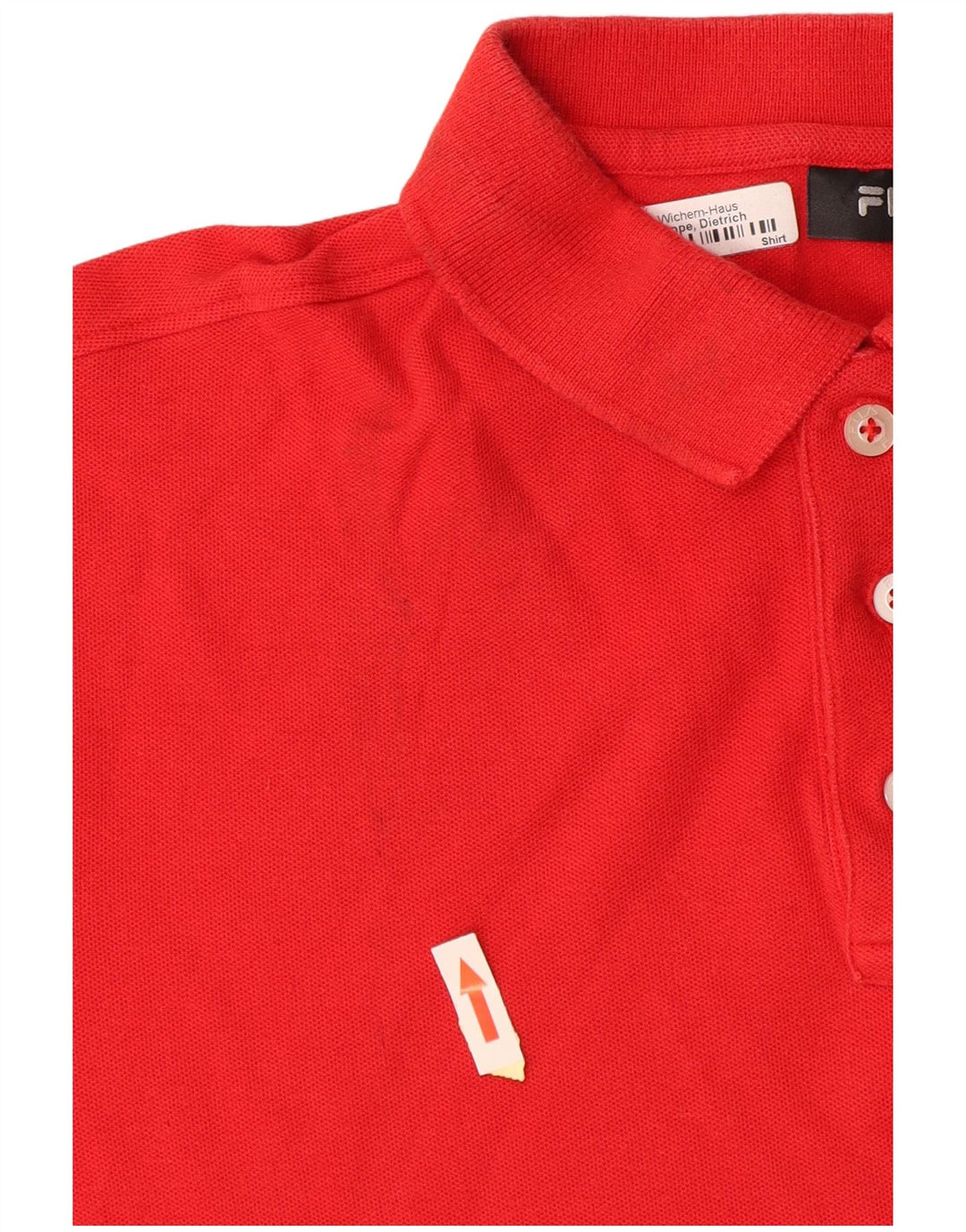 Polo da uomo FILA grande rossa in cotone