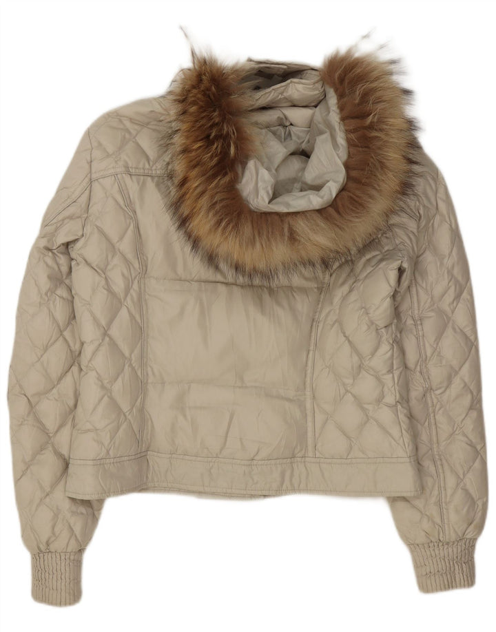 Giacca imbottita con cappuccio da donna Marlboro Classics IT 44 Poliestere verde medio