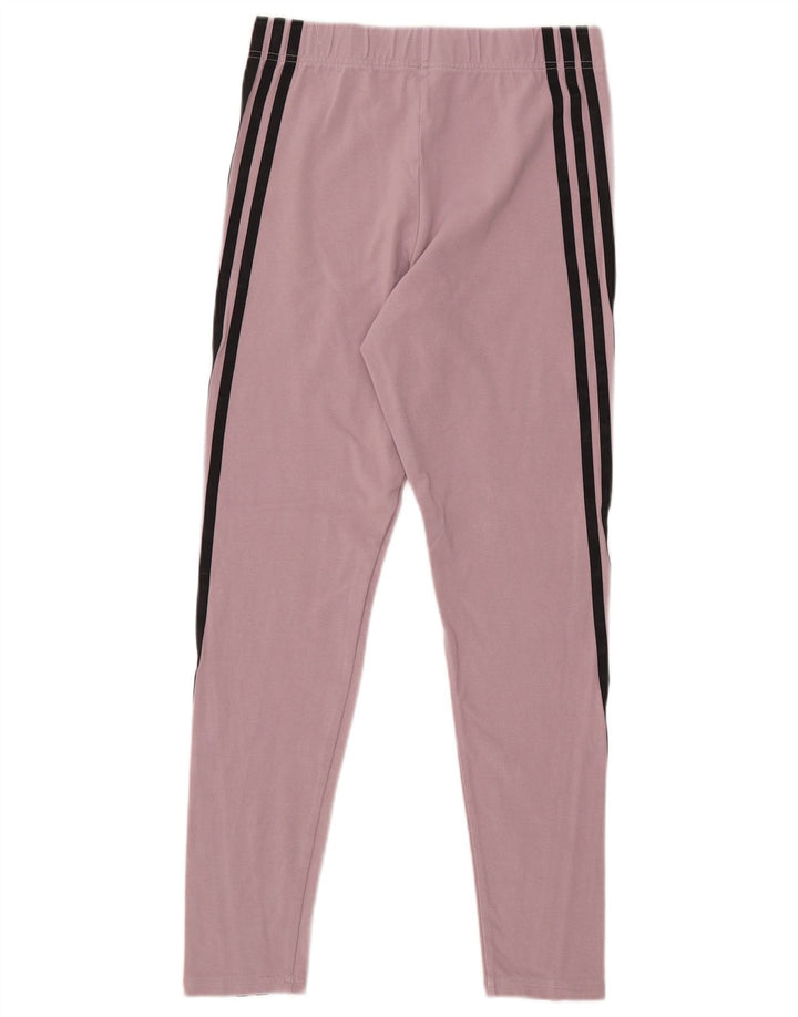 Pantaloni da tuta aderenti da donna ADIDAS UK 12/14 Rosa medio