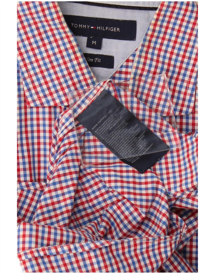 Camicia slim fit da uomo Tommy Hilfiger in cotone a quadretti multicolore medio