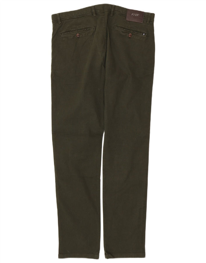Pantaloni chino slim fit moderni da uomo JOOP W34 L34 cotone verde
