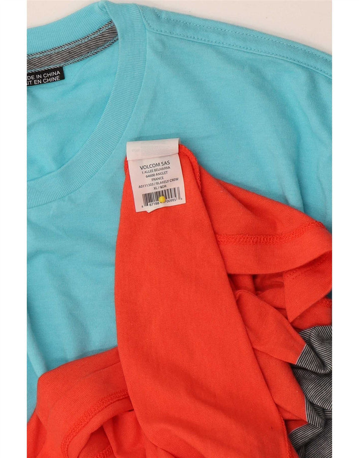 T-shirt grafica da uomo Volcom Top XL in cotone color block multicolore
