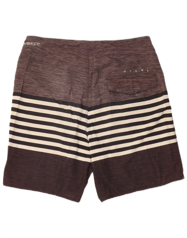 Pantaloncini da bagno da uomo Rip Curl Mirage Poliestere a righe grigio medio