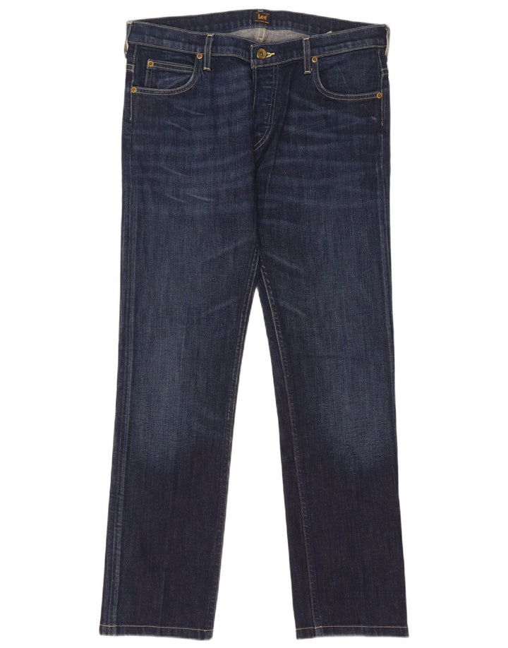 Jeans dritti da uomo Lee Powell W33 L31 cotone blu