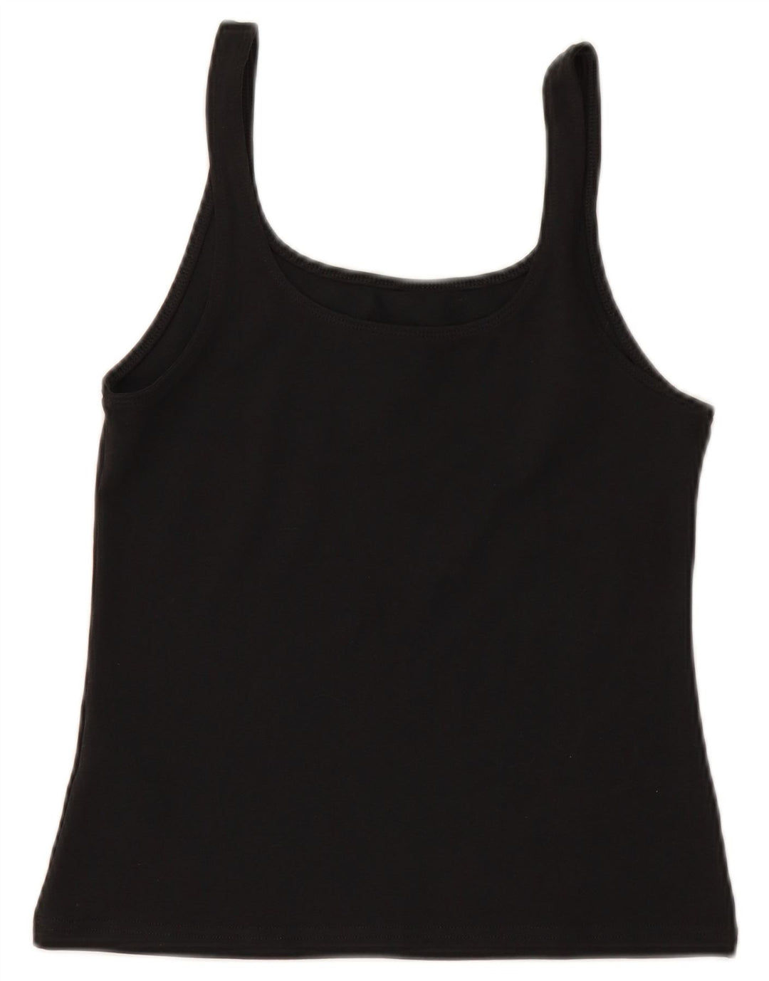 Canottiera corta NIKE da donna UK 12 cotone nero medio