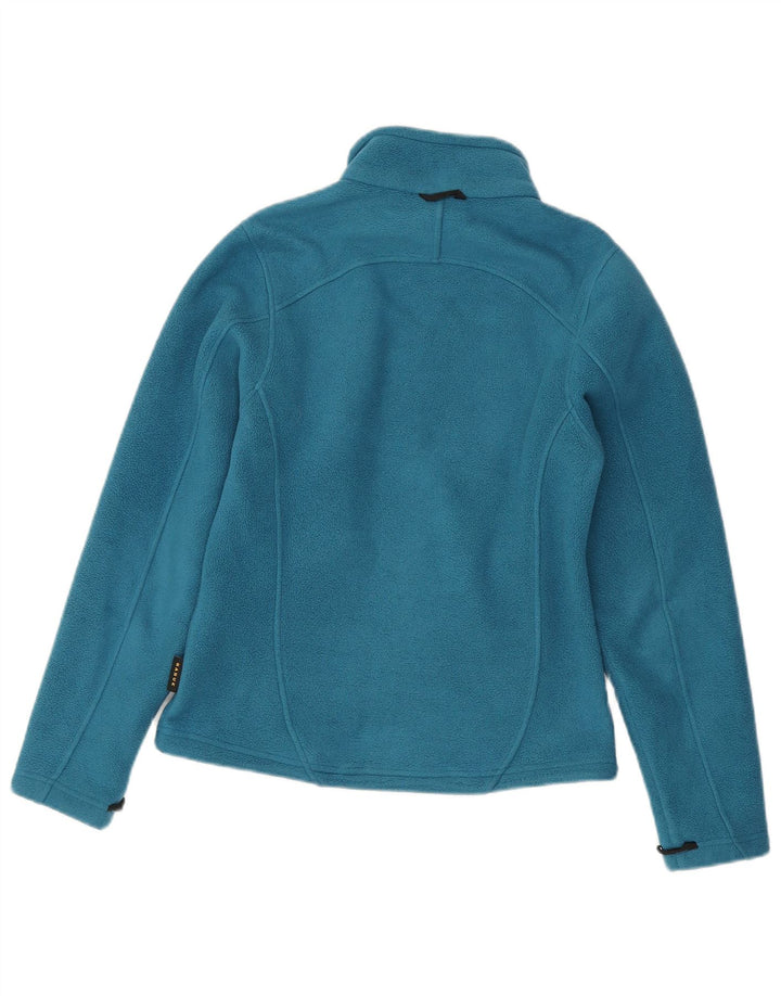 Jack Wolfskin Womens Liner Fleece Jacket UK 8 Small Blu Poliestere