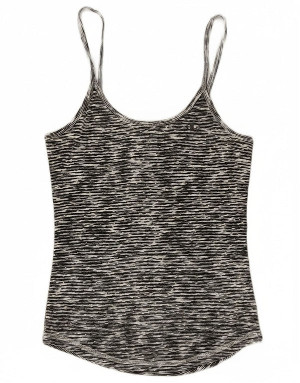Champion Womens Cami Top UK 12 Medium Grey Flecked Cotton