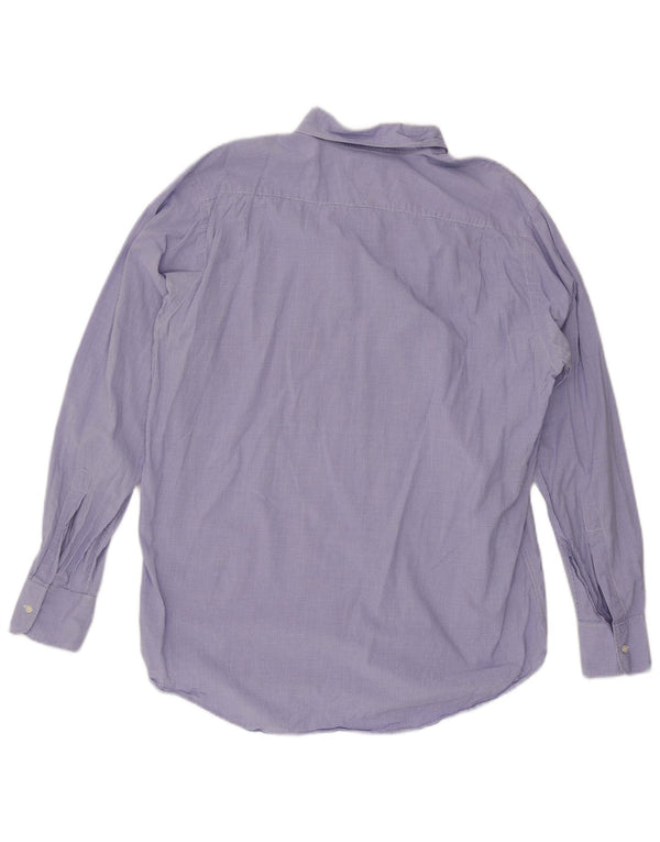 Camicia da uomo Hackett XL in cotone a quadretti blu