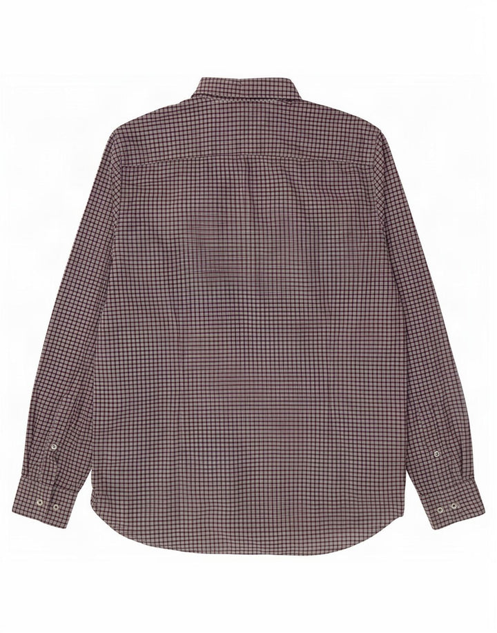 Camicia slim fit da uomo Tommy Hilfiger XL in cotone a quadri grigi