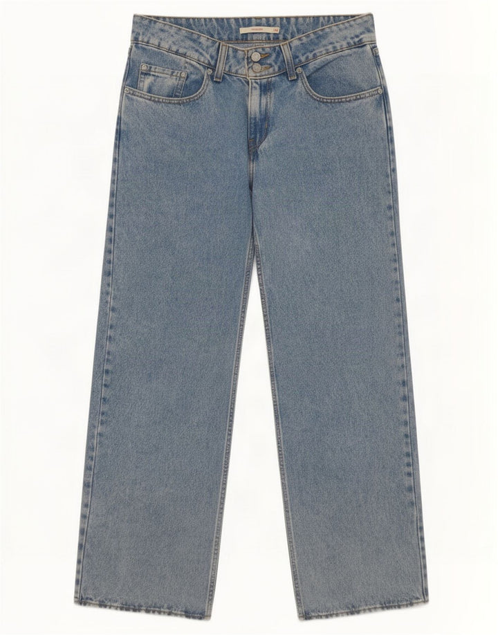 Jeans Levi's da donna super bassi dritti W30 L30 cotone blu