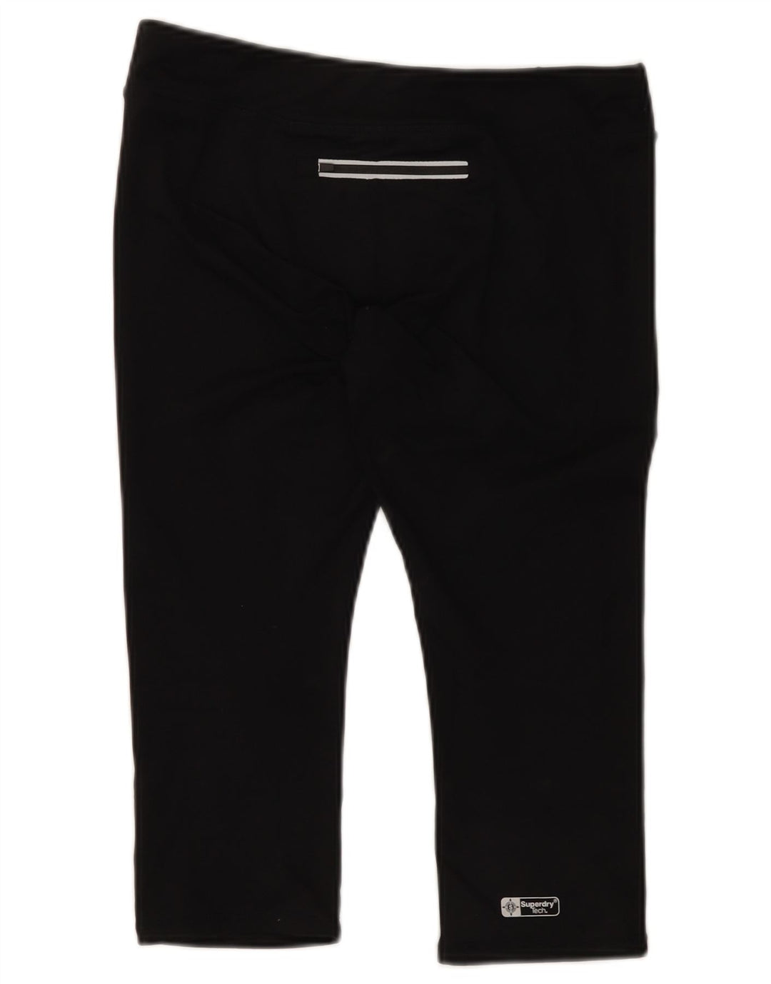 Leggings Capri grafici da donna Superdry UK 12 poliestere nero medio