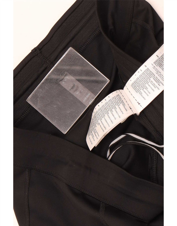 Pantaloni da tuta slim da uomo Adidas Large neri in poliestere